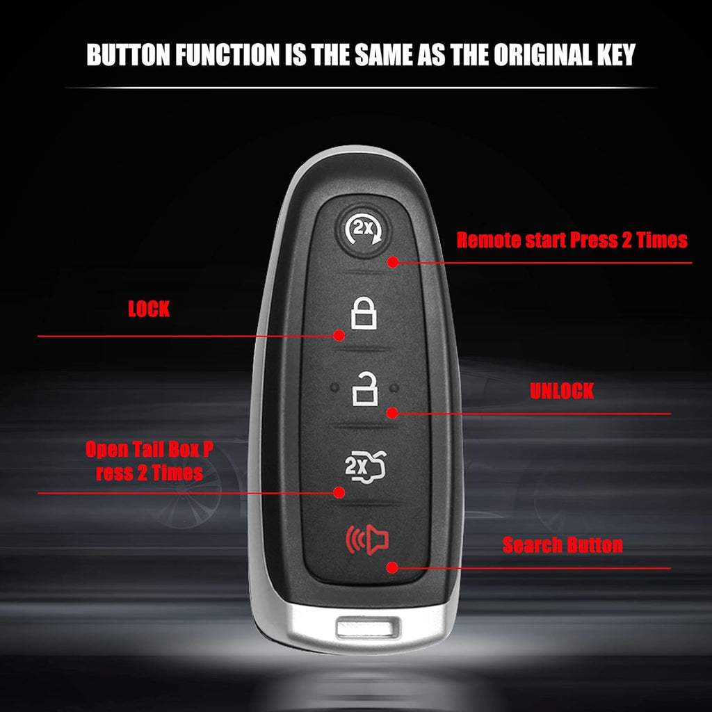 Keyless Entry Remote Car Key Fits for Ford Edge Explorer Flex Taurus Focus Lincoln MKT MKX MKS Navigator K3804