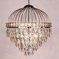 Crystal Chandelier 9-Lights Chrome Metal Pendant Lighting S6260