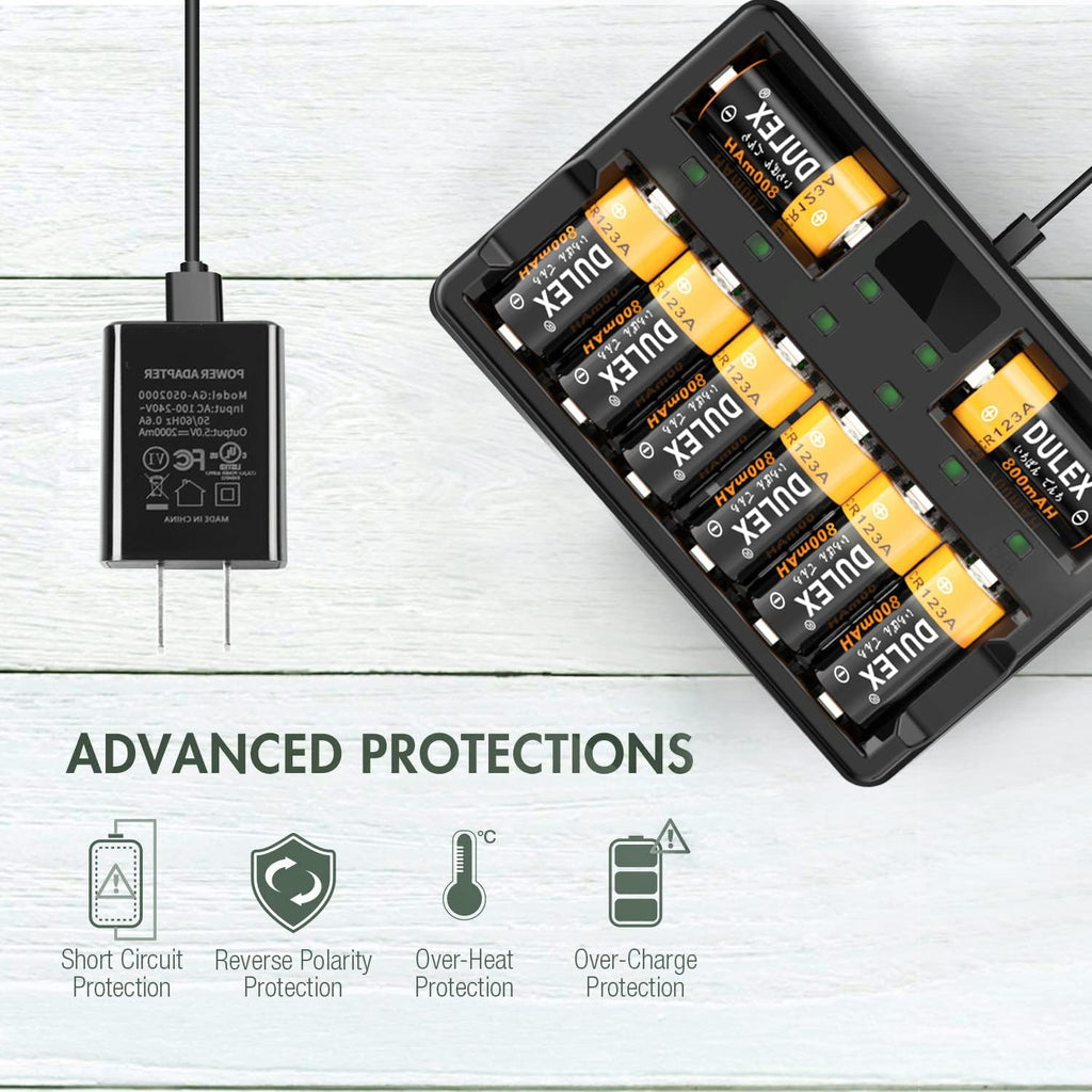 Rechargeable NiMH Batteries and Charger for Cameras, Pack of 2 P90635