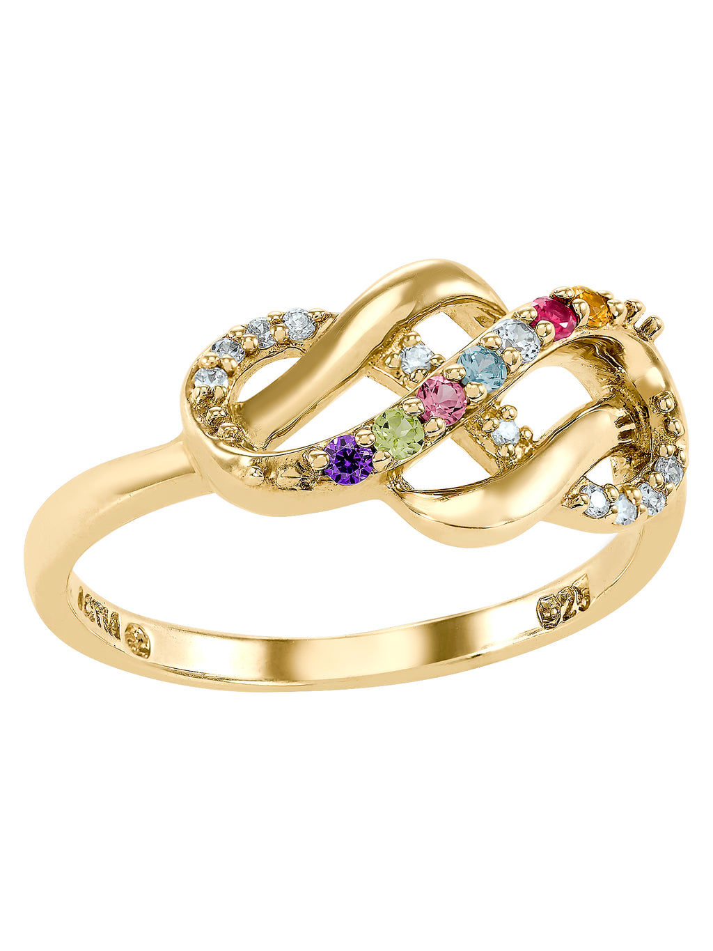 Blue Bell Ring in 10K Yellow Gold over Sterling Silver C4172