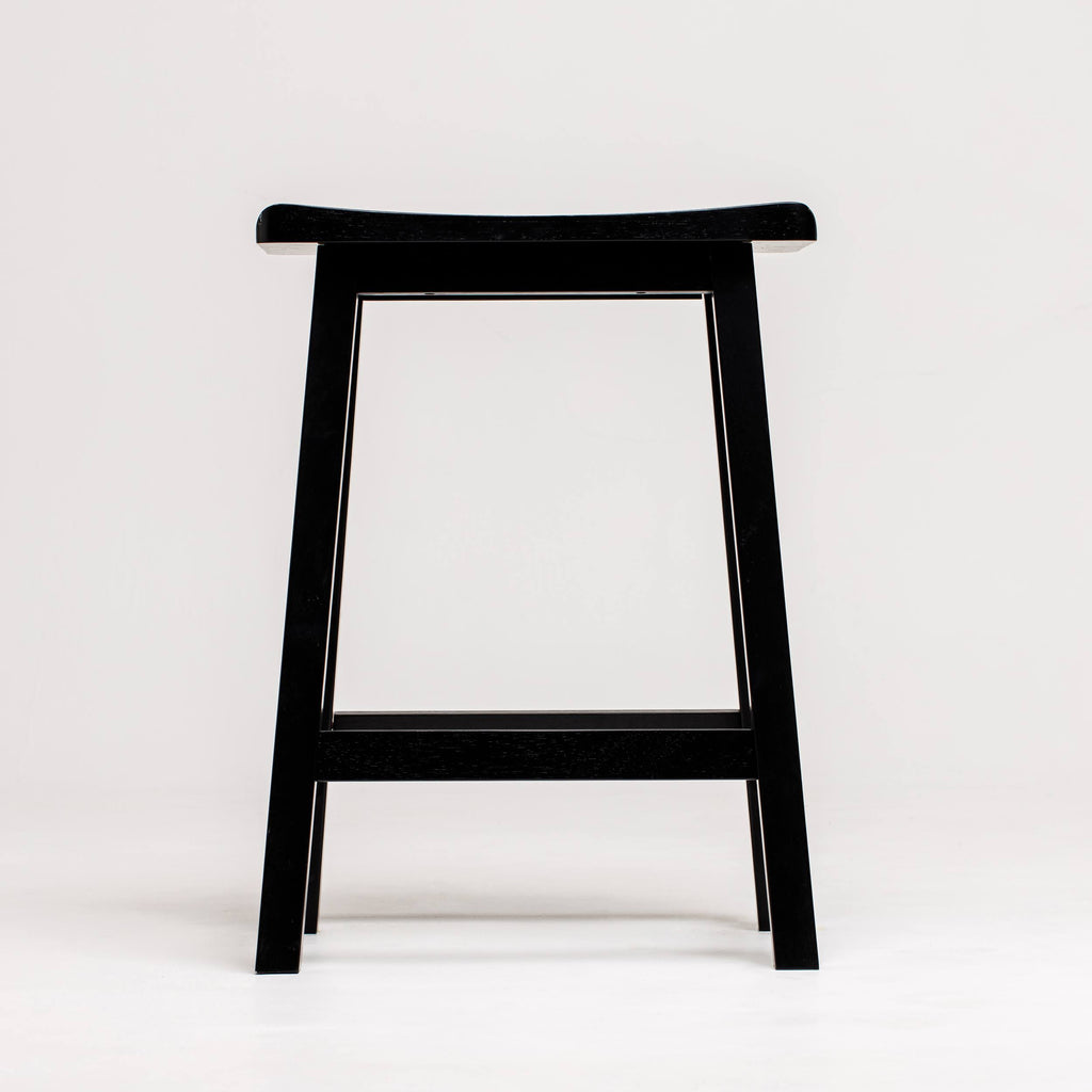 White Saddle Stool R19236
