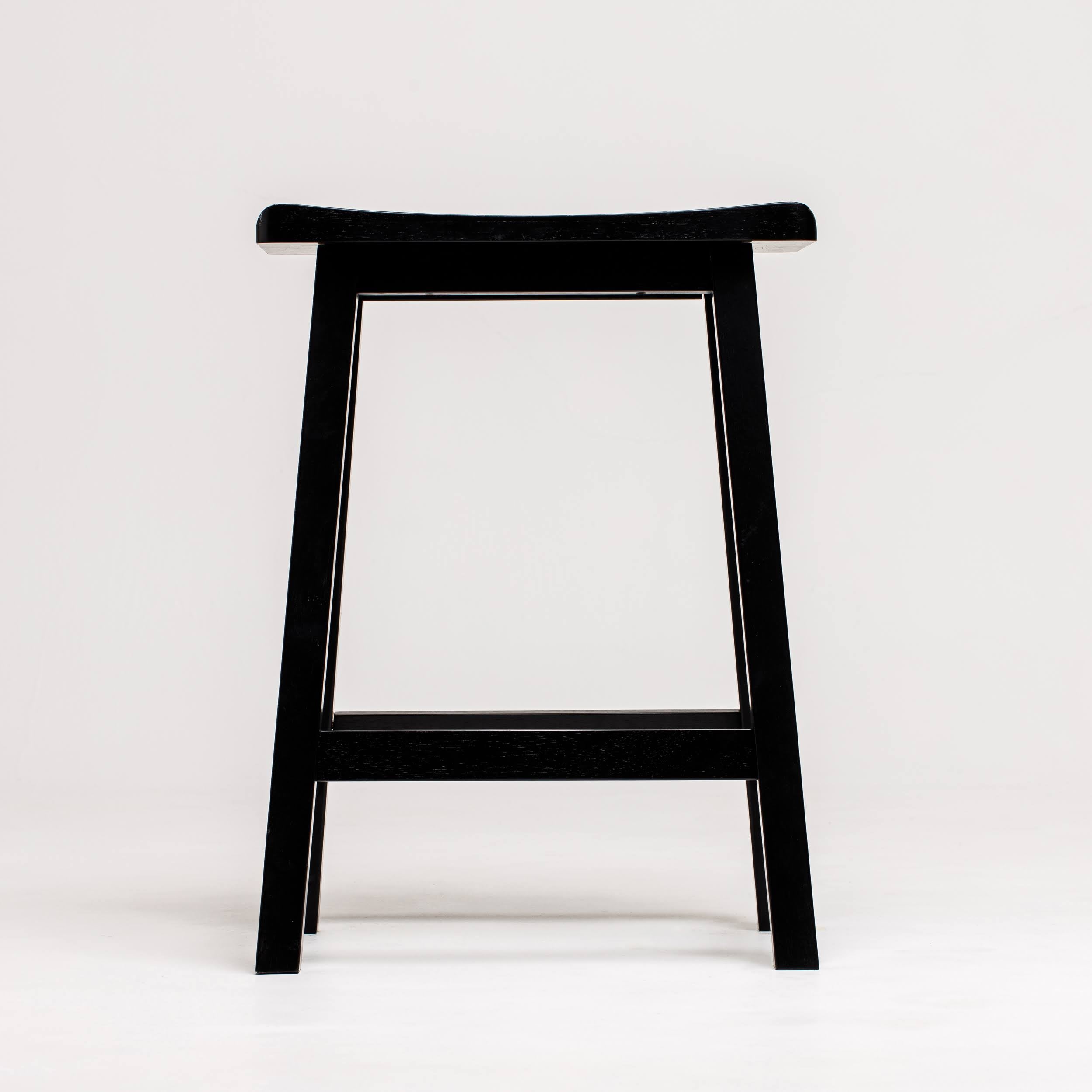 White Saddle Stool R19236