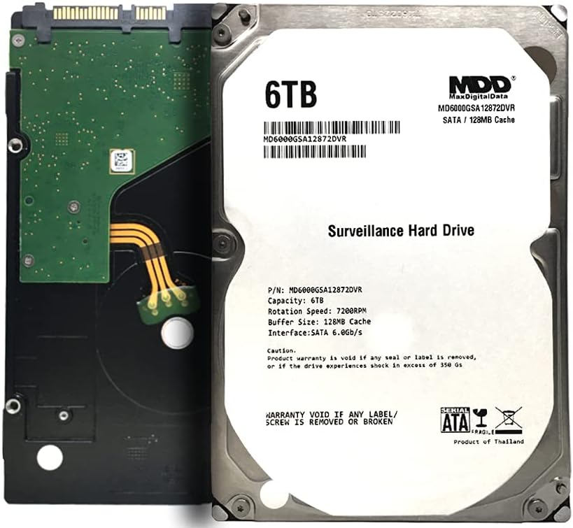 6TB 7200RPM 128MB Cache SATA 3.5 Internal Hard Drive X324