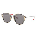 Beige Havana Grey Polar Round Sunglasses 52 mm G60015