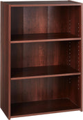 3-Shelf Bookcase, Brook Cherry finish, Pack of 2 X67482