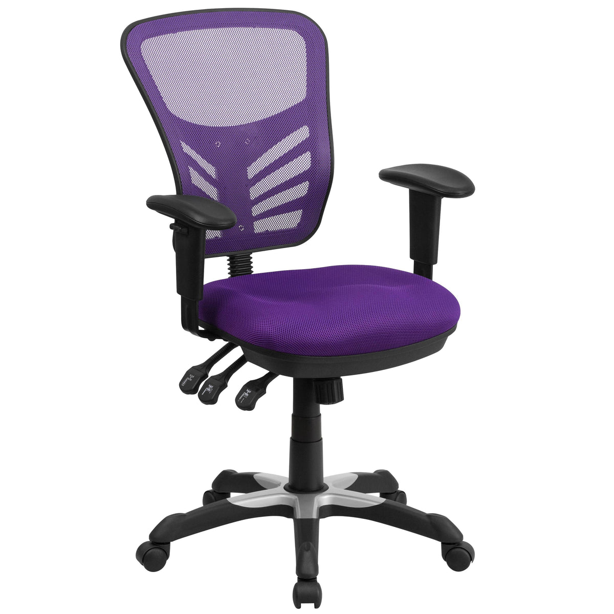 Purple Executive Mesh Back Swivel Office Chair N187564