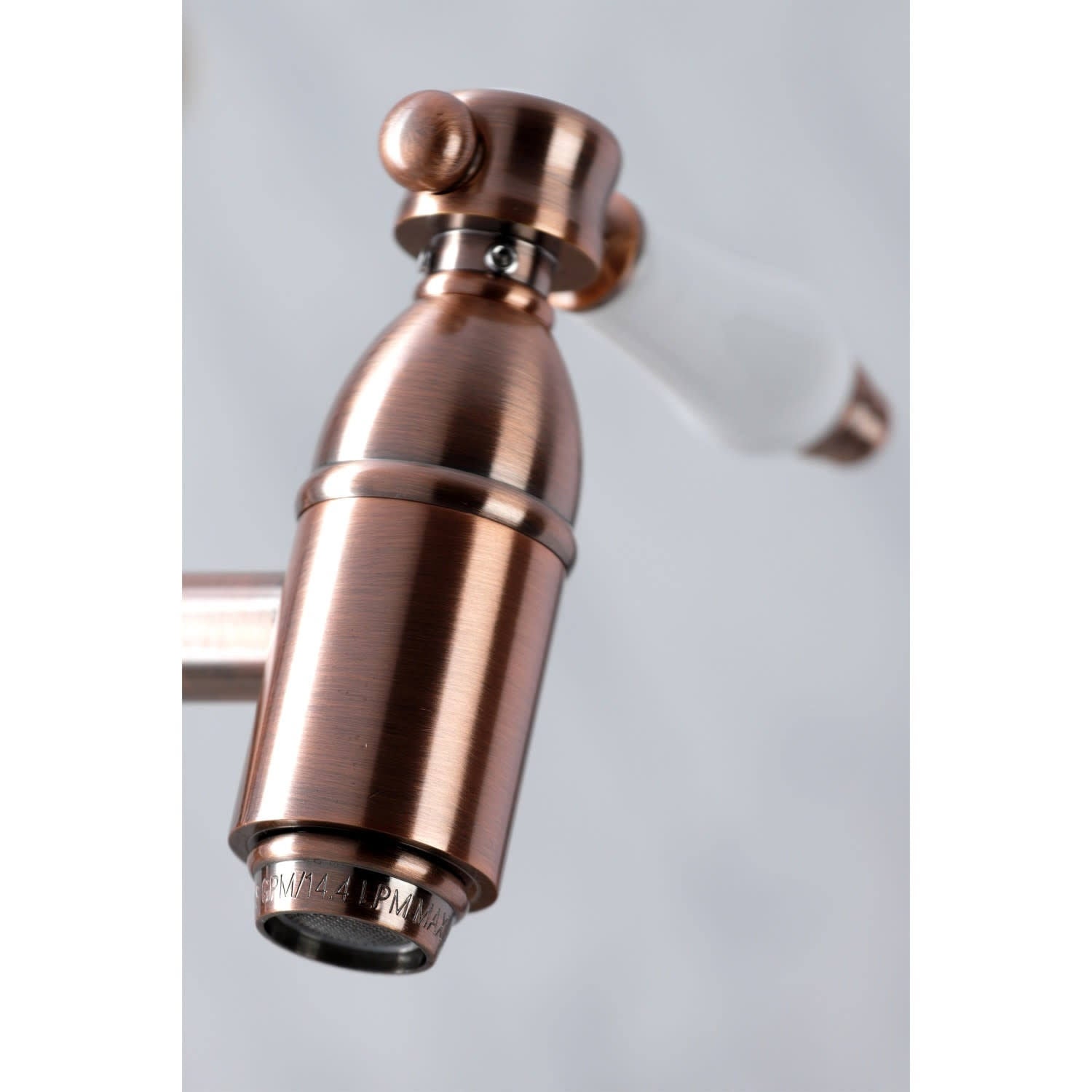 Brushed Nickel Wall Mount Pot Filler Kitchen Faucet A985424