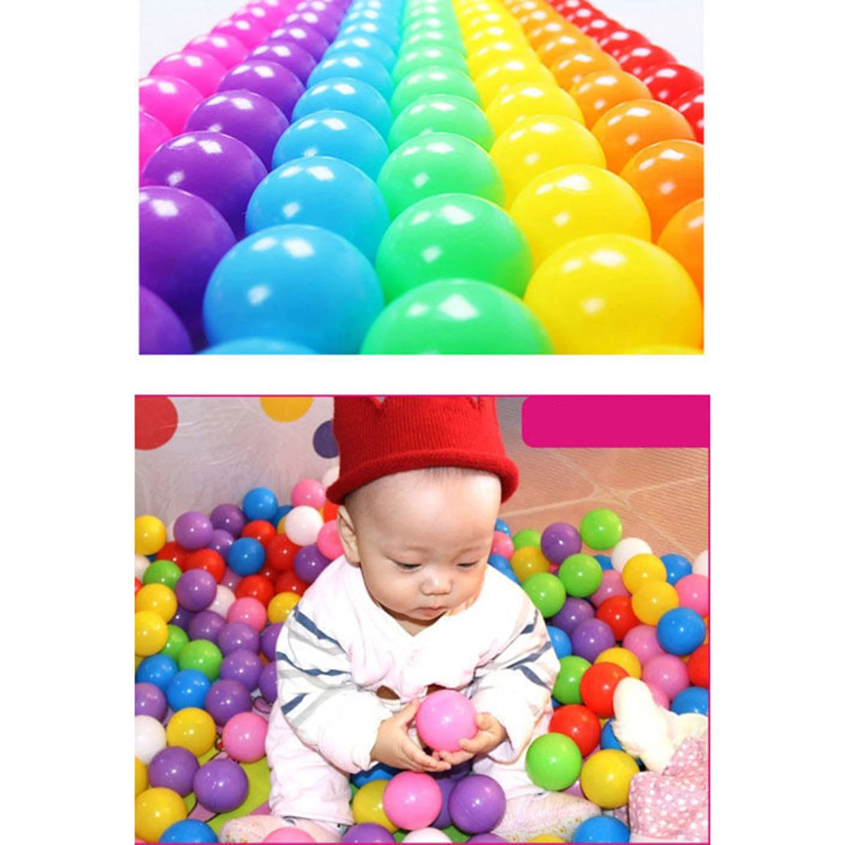 50PCS 5.5cm Soft Plastic Ocean Balls L799