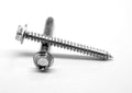 Hex Washer Head Sheet Metal Screw, Stainless Steel 18-8, Pk 1500 T798