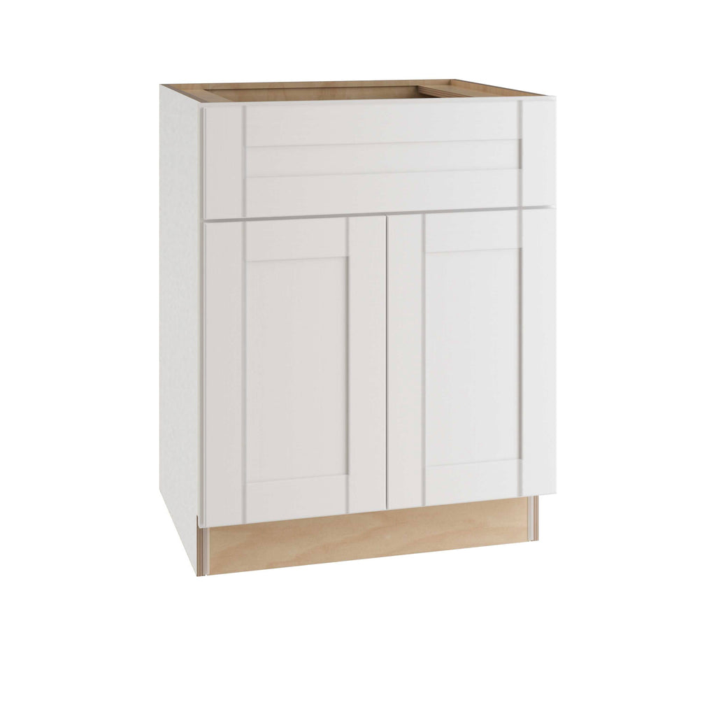 Vesper White Shaker Assembled Plywood Base Kitchen Cabinet with Soft Close H60204