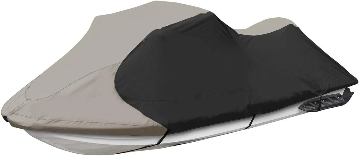 Waterproof 600D Heavy Duty Polyester PWC Cover Gray/Black Fits from 116"-125" 2 Seater R495