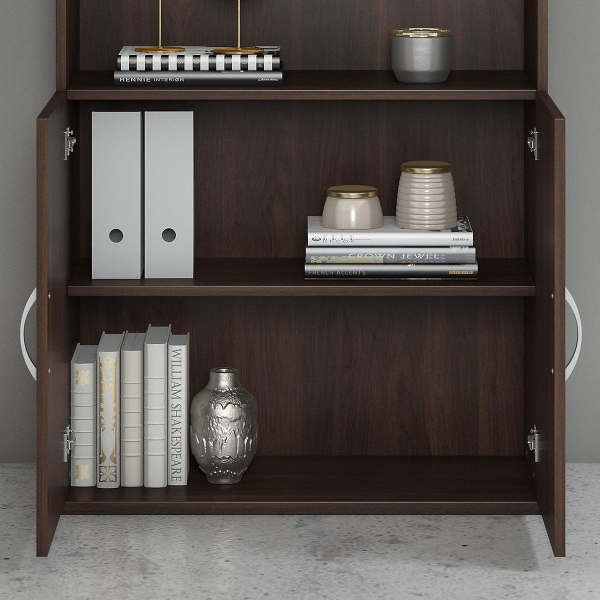 Black Walnut Bookcase Door Kit Pack of 2 D5024