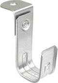 2 Inch Zinc Plated Steel J-Hook with Angle Bracket, 50 Pack R2722