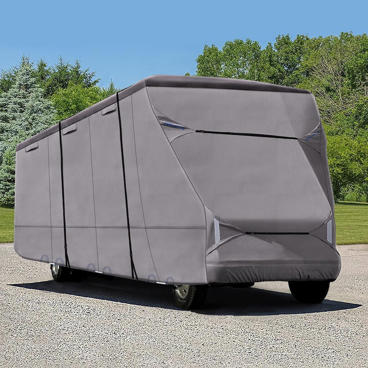 RV Cover for 26' - 29' RV Camper Motorhome with 4 Tire Covers N812