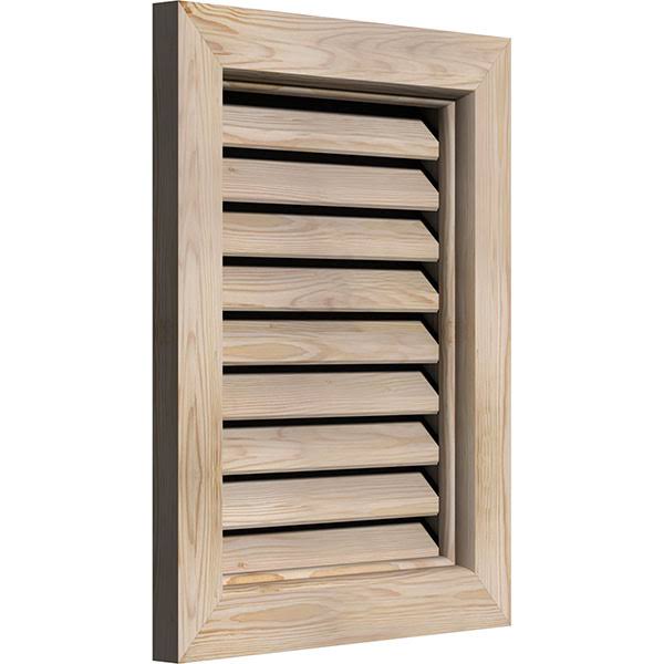 36-in W x 24-in H Vertical Gable Vent Unfinished Smooth Pine D400