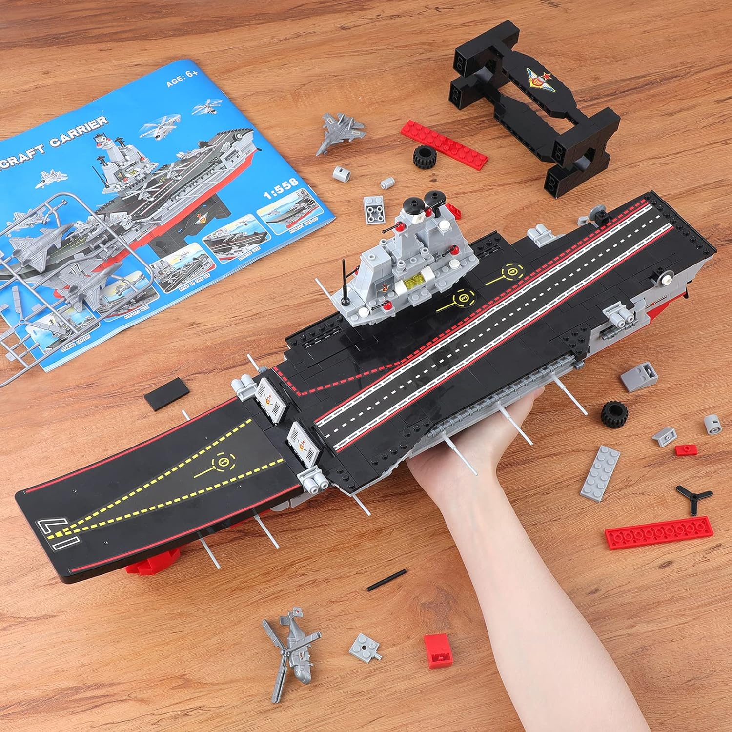 1131 Pieces Military Aircraft Carrier Building Blocks Set L2313