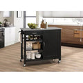 Black/Stainless Steel Kitchen Cart O6651