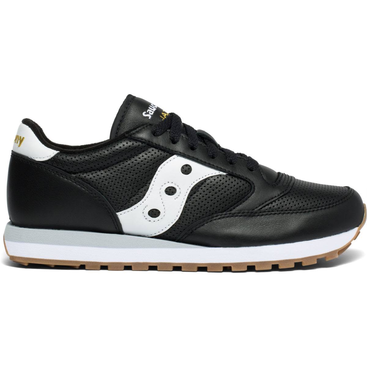 Leather Black White Jazz Original Shoes T8869