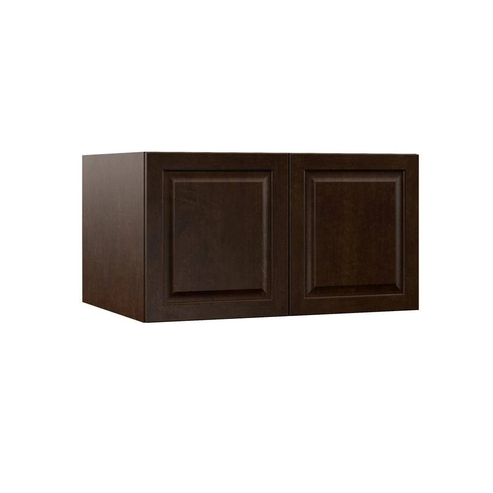 Assembled Wall Kitchen Cabinet in Espresso, Brown Z411