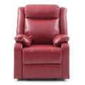 Red Reclining Accent Chair with Pillow Top Arm K15332