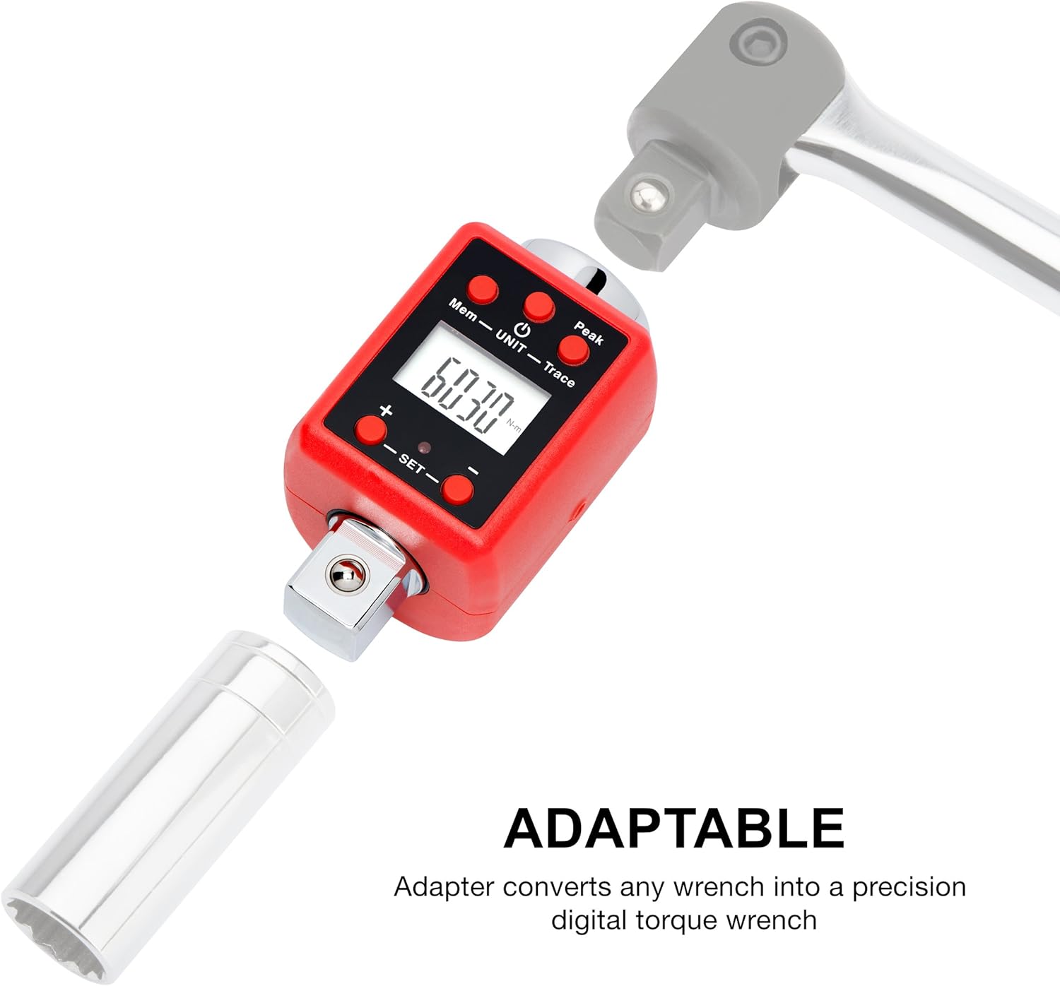 3/4” Drive Digital Torque Adapter 150-750 Foot-Pound P125420