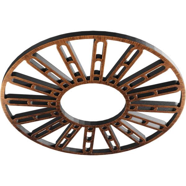 26x22OD x 9 1/2x22ID x 3/4x22P PVC Pierced Ceiling Medallion G6476