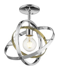 Chrome Semi-Flush Mount Light E430