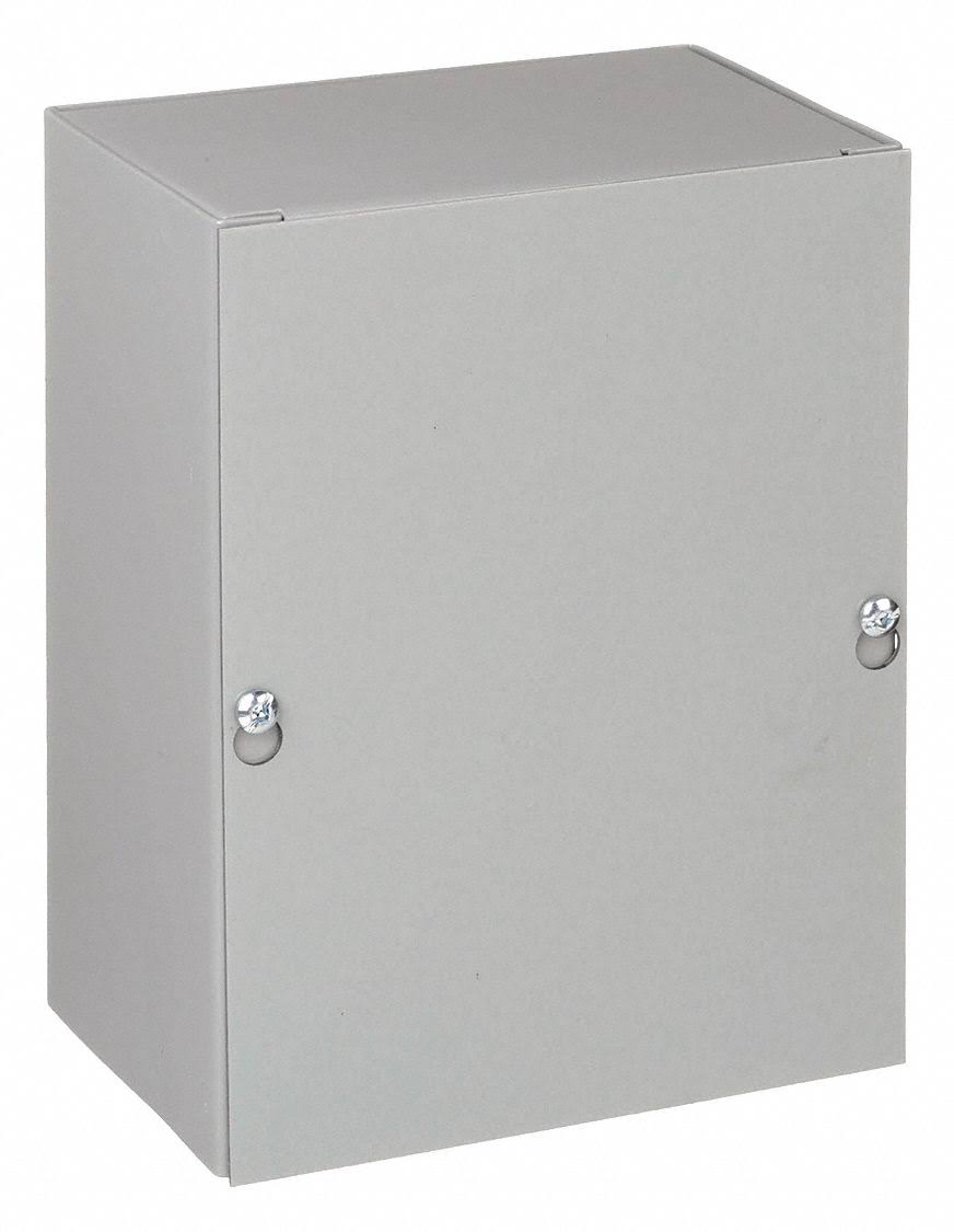 Metallic 10 In H x 8 In W x 6 In D Enclosure Y615215