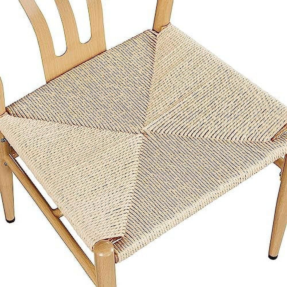 Black Rattan Metal Dining Chair with Hemp Seat Z3044