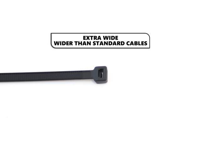 1000-Pack 4 Inches Black Nylon Zip Cable Ties Z6682