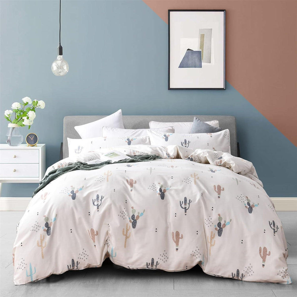 Pink Queen Cactus Duvet Cover Set A9707