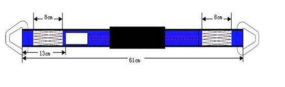 (4 Pack) 2" x 24" Heavy Duty Tie Down Axle Straps with D-Ring and Protective Sleeve, 10,000LBS Capacity W541