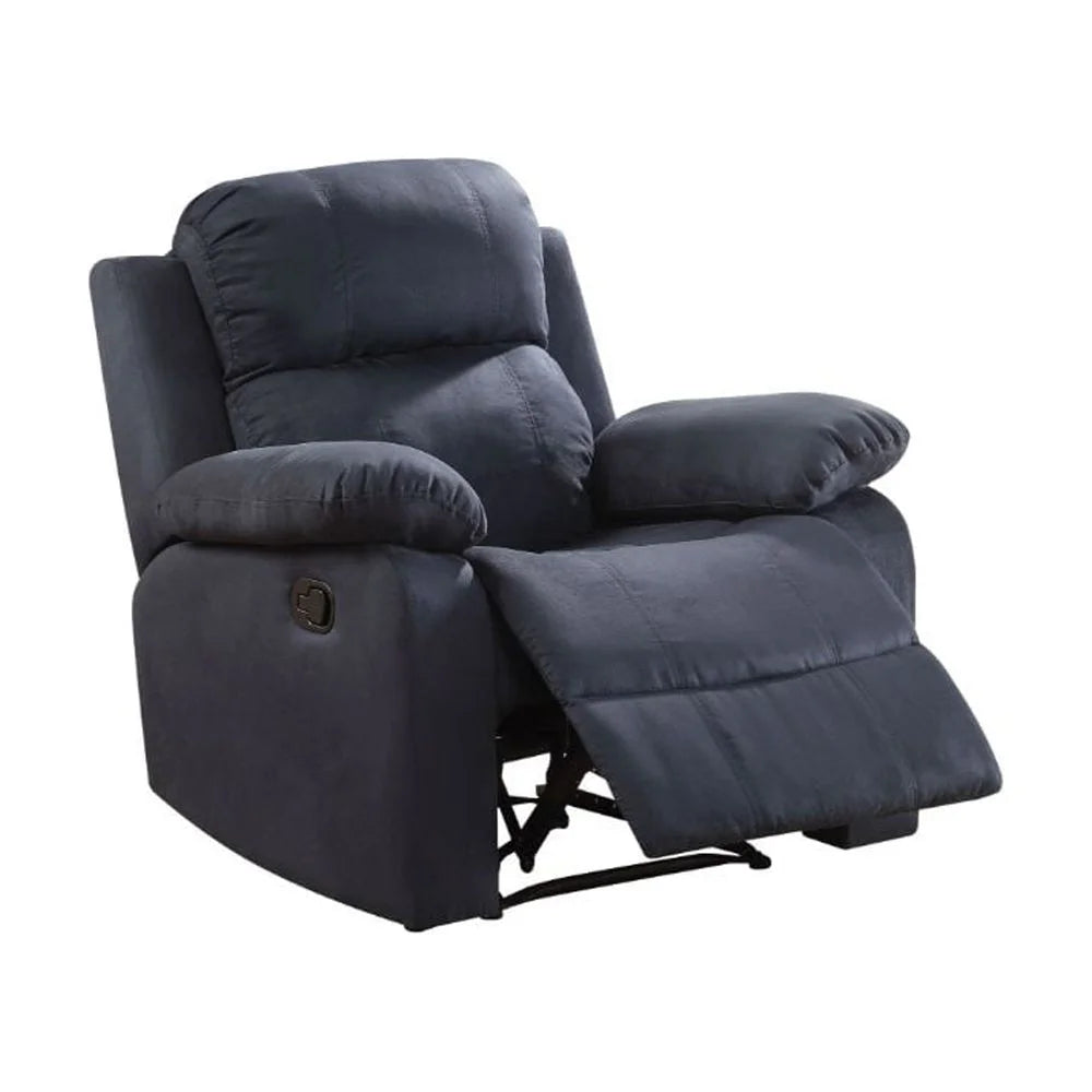 Blue Upholstered Motion Recliner Q41206