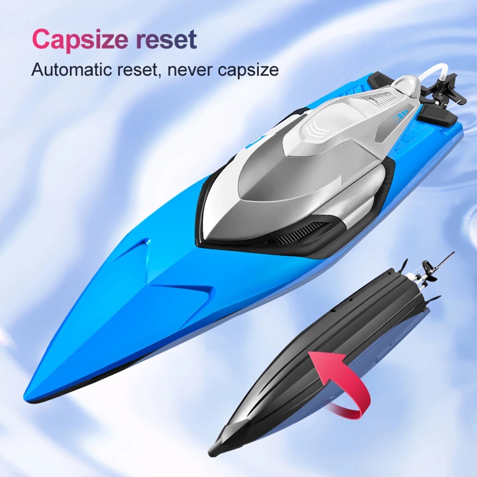 70kmh High Speed 2.4GHz RC Boat with 2 Battery C394250