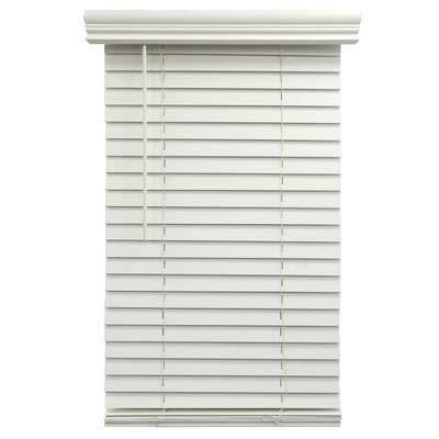 Cordless Faux Wood Room Darkening White Horizontal Venetian Blind A375