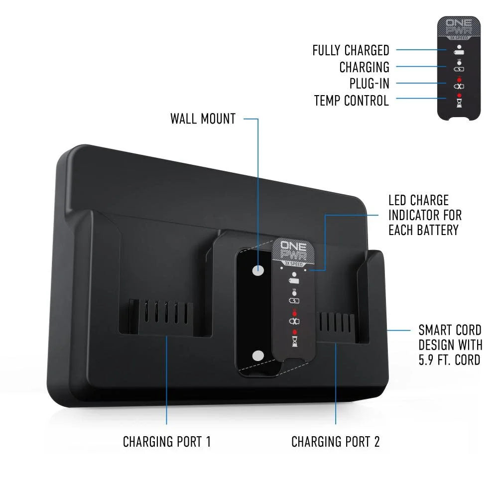 Onepwr Dual Bay Charger J386