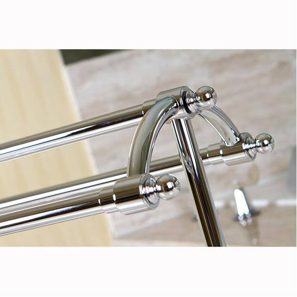 Satin Nickel Pedestal Towel Rack I406