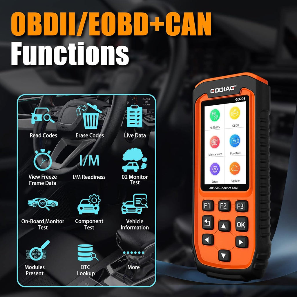OBD2 Scanner with 28 Special Services D8372