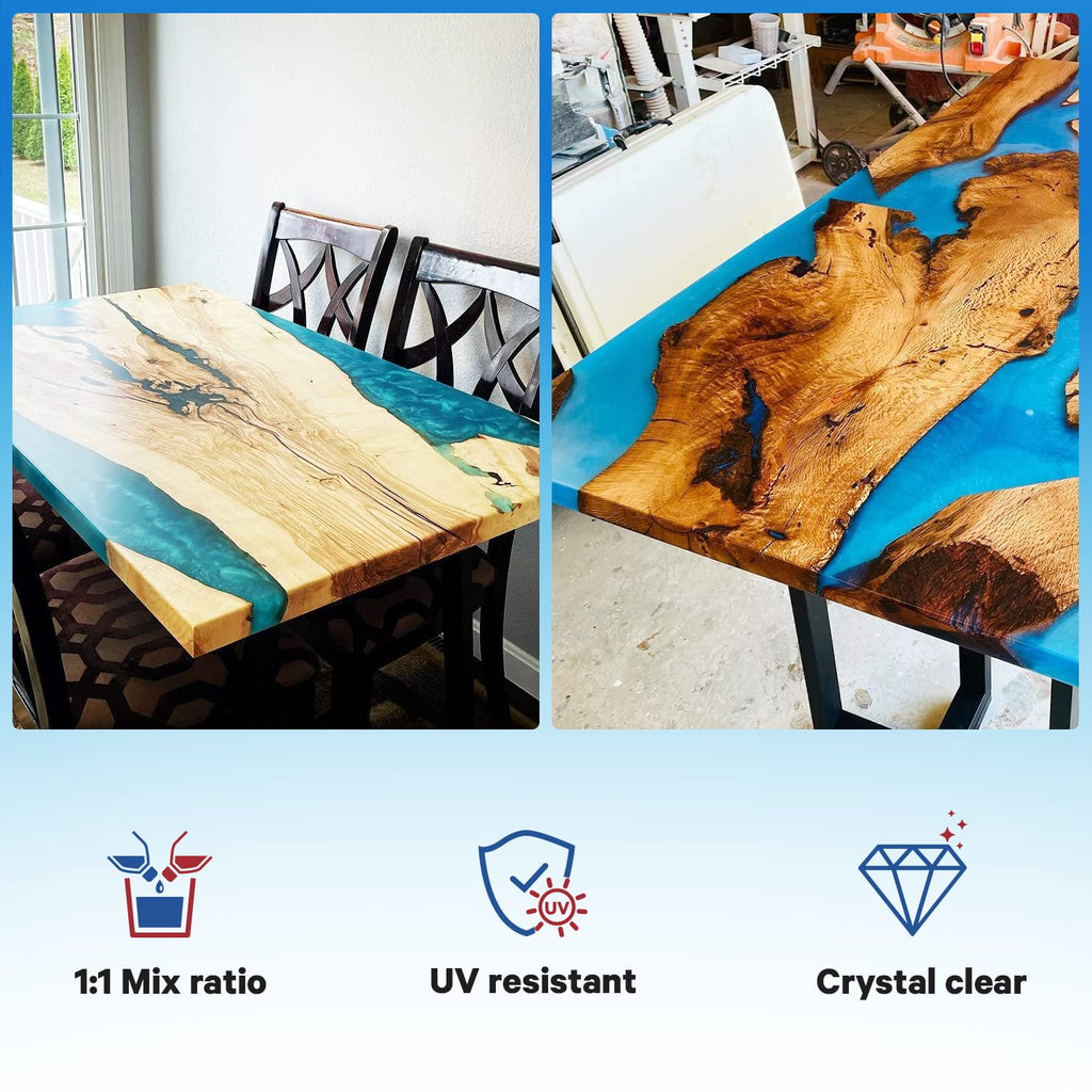 Crystal Clear Cast Tabletop Epoxy, 1 Gallon Pack of 2 H1547