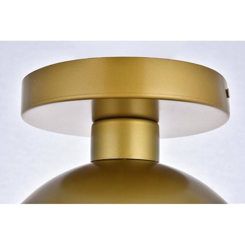 Clear Glass 1-Light Flush Mount Chrome R414280
