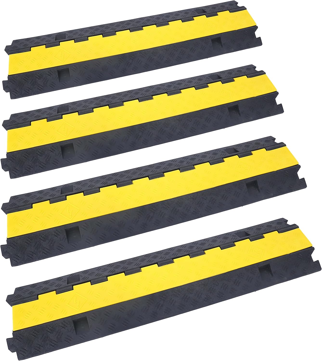 3 Pack 2 Channel Cable Protector Ramp W221