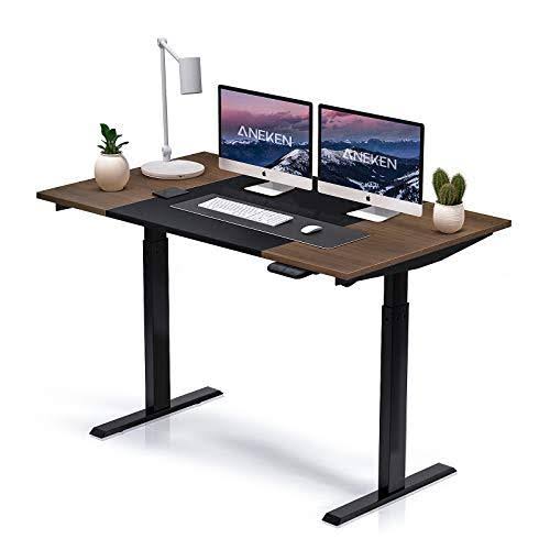 Electric Adjustable Height Standing Desk with Wooden Splice Tabletop P327