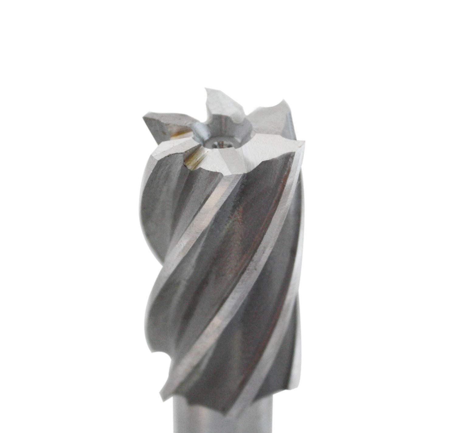 6 Pc Multi Flute H.S.S. End Mills Set, 3/4'' Shank, Cutting Dia 3/4'' to 1-1/2'' G56585