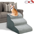 Grey Non-Slip Foam Pet Ramp Stairs O70372