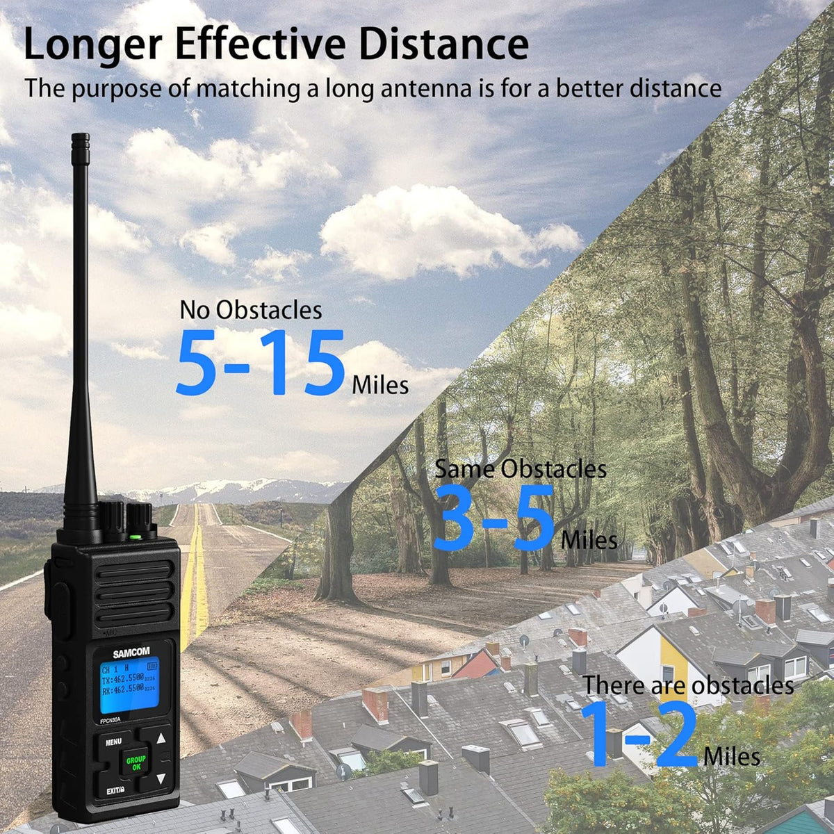 6 Pcs UHF Two Way Radio with Charger Base I12838