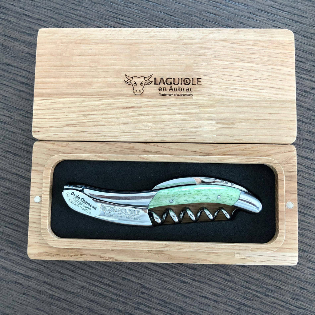 Green Camel Bone Waiter's Corkscrew T28034