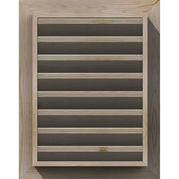 36-in W x 24-in H Vertical Gable Vent Unfinished Smooth Pine D400