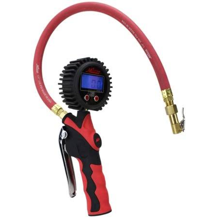 Heavy-Duty Digital Tire Pressure Gauge and Inflator with Lock-On Chuck F1280