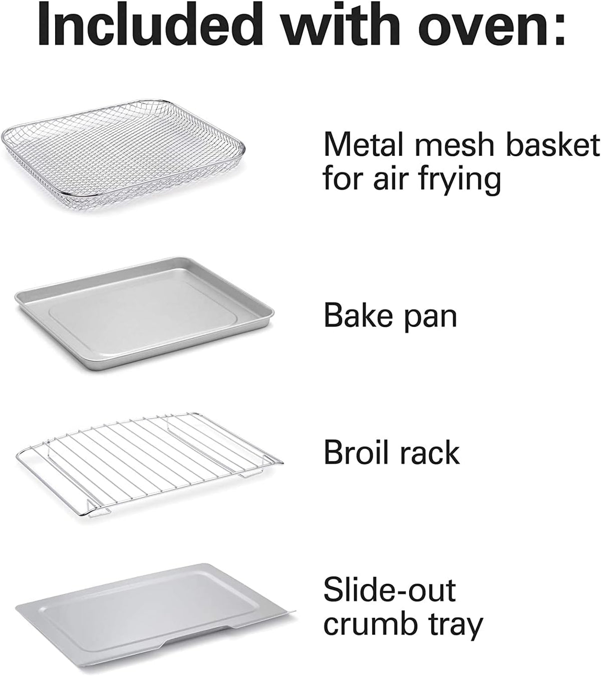 Stainless Steel Air Fryer Toaster Oven K349859