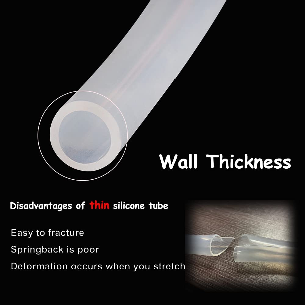 9.84ft 3mm 8mm Food Grade High Temp Silicone Tubing Z41197
